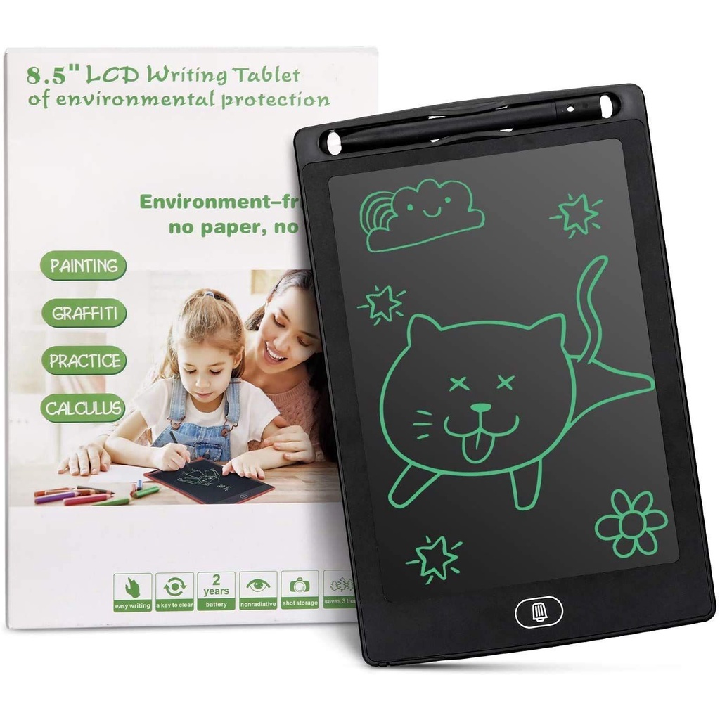 LCD Drawing Writing Tablet 8.5 Inch Mainan Papan Tulis Bisa Hapus Board Digital Pad Edukasi Pen Gambar Easy Writting 8,5&quot; Pedometer Sport Digital Elektronik Dengan Layar Lcd Untuk Menghitung Langkah kaki Jarak &amp; Kalori