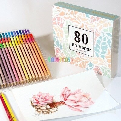 

Brutfuner 80 color light color oily colored pencil sketch drawing