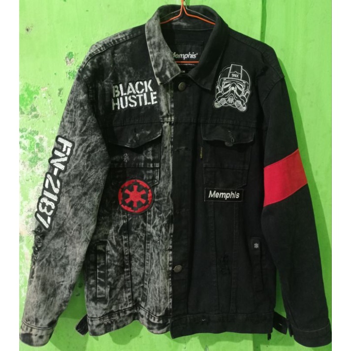Jaket Denim Ripped Black MemphisOrigins