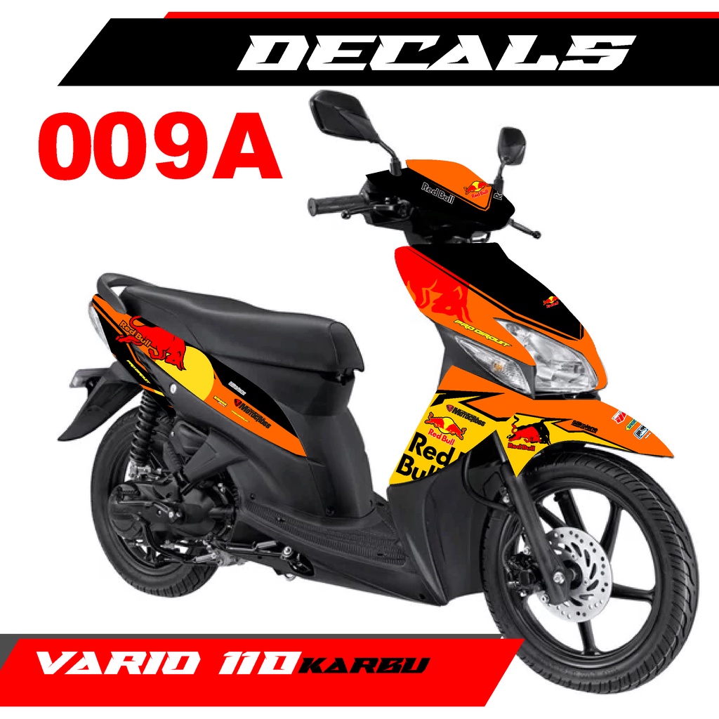 Decal Stiker Vario 110 Karbu Full Body Motif REDBULL Livery - 009