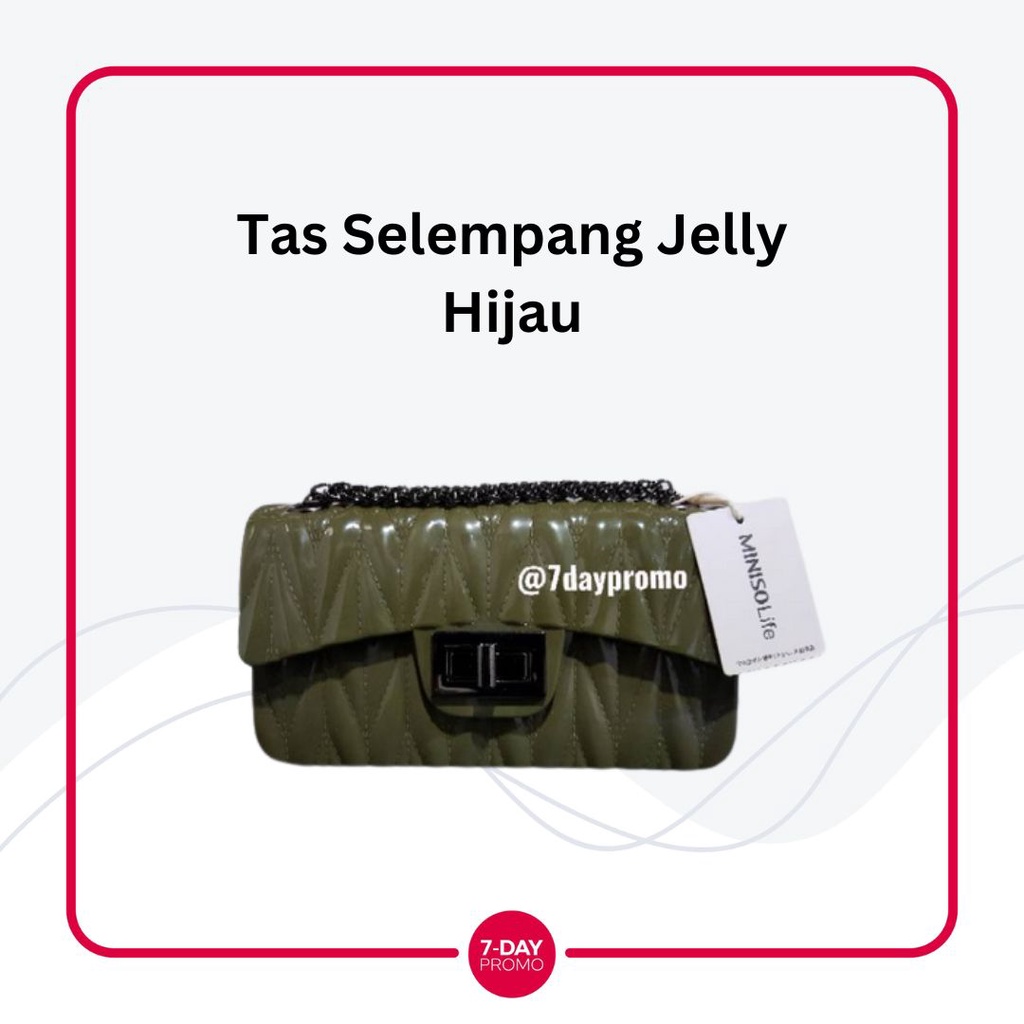 &quot;PROMO&quot; Tas Selempang Jelly Shoulder Bag Miniso