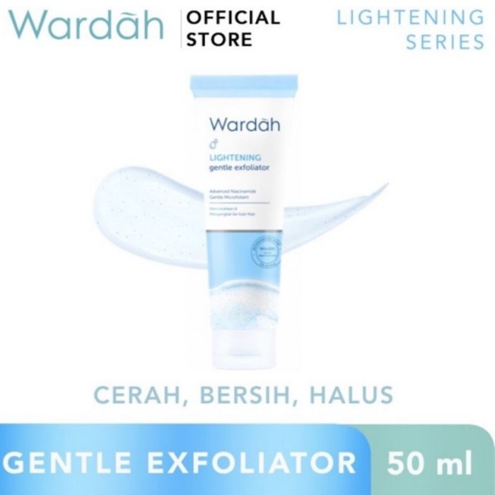 WARDAH LIGHTENING GENTLE EXPOLIATOR / FACIAL SCRUB / SCRUB WAJAH 50ML