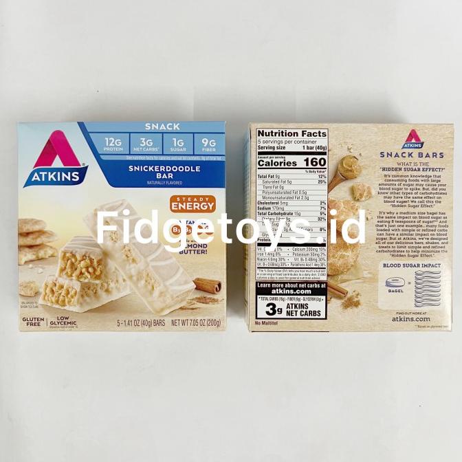 

Atkins Snack Bar Snickerdoodle Keto Friendly and Gluten Free