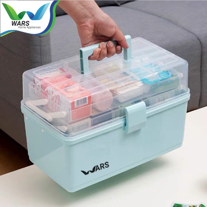 Terlaris Box Organizer Kotak Tempat Penyimpanan Mainan Anak / Obat P3K 3 Susun