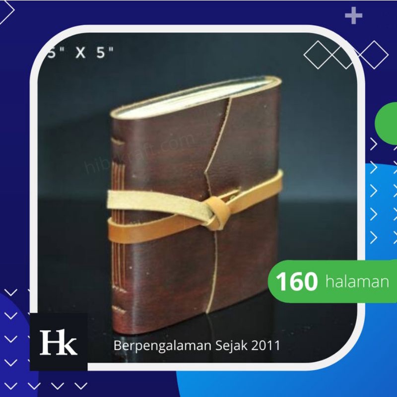 

Hibrkraft's Cuboid Journal | leather notebook - Cokelat