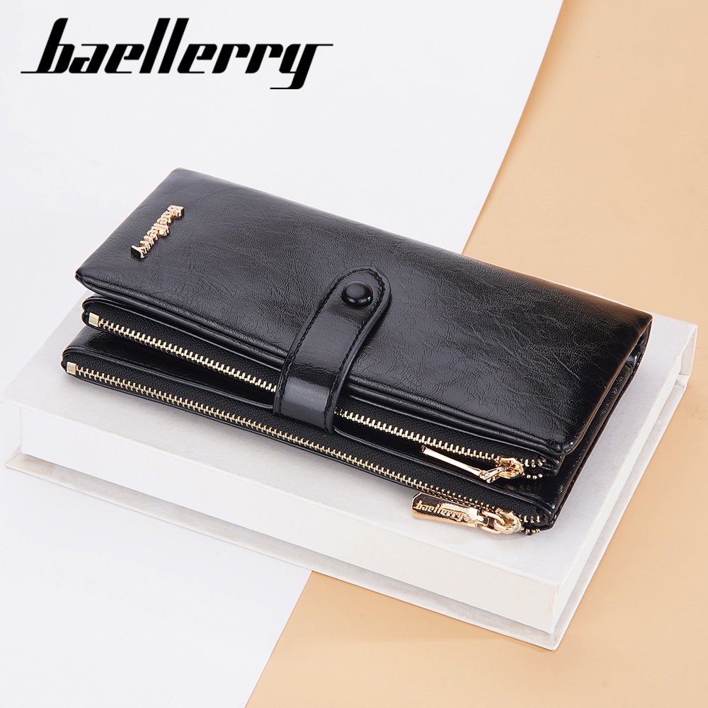 BAELLERRY N1911 Dompet Wanita Panjang Bahan Kulit PU Leather Premium WATCHKITE WKOS