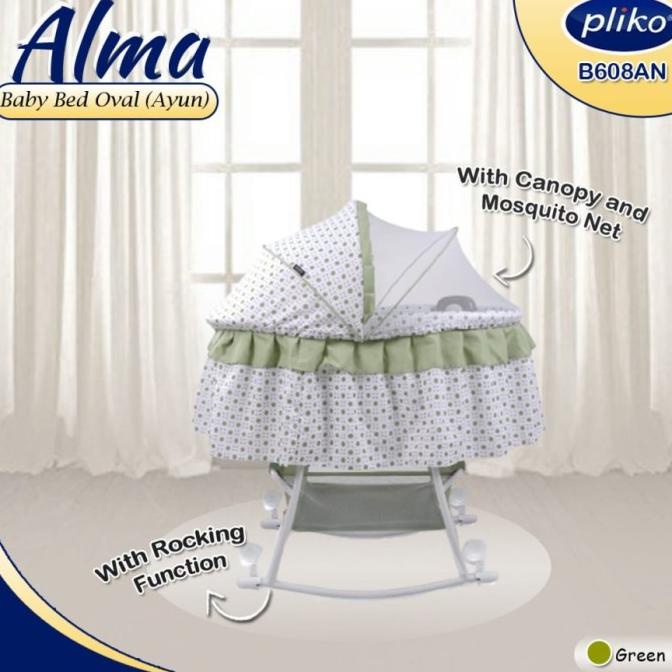 Pliko Bassinet Oval 608 / Box Bayi / Tempat Tidur Bayi / Ayunan Bayi