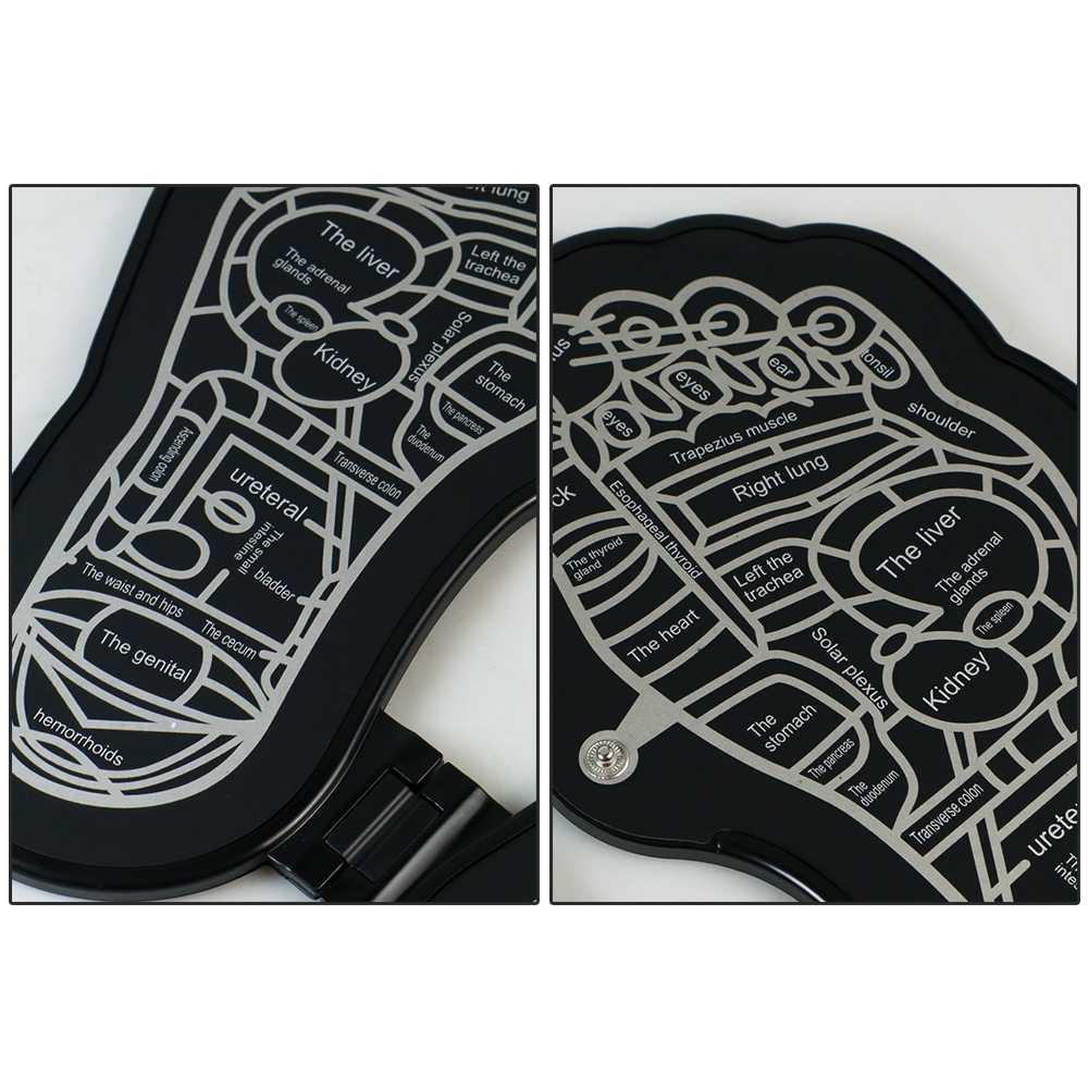 Alat Pijat Kaki Elektrik Foot Massager Mat 10 Speed Mode - EMS6 - Black