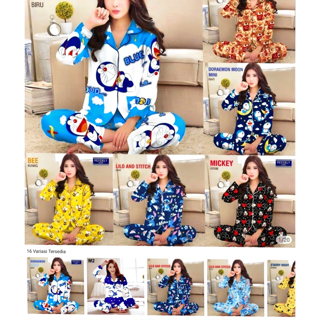 Piyama Karakter Lengan Panjang