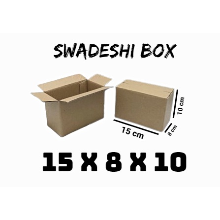 

kardus/karton/box uk. 15x8x10 cm untuk packing singlewall polos