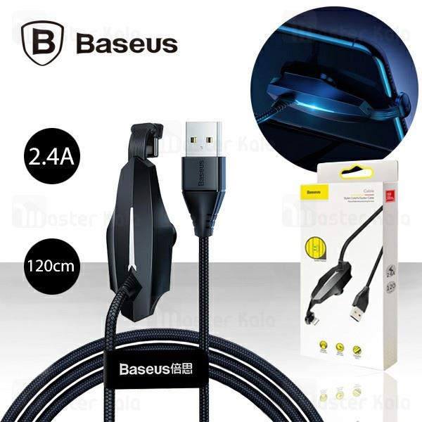 BASEUS Cable Charger Mobile Gaming LED Stylish 2.4A USB To Lightning Kabel Data For iPhone Data Transfer