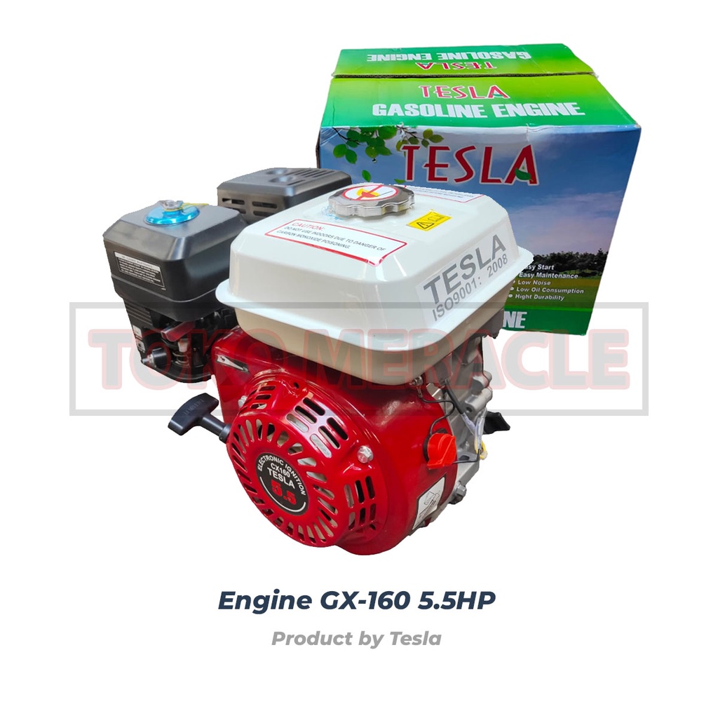 Tesla Diesel Bensin Engine GX-160 - Penggerak Motor Bensin 5.5HP GX160