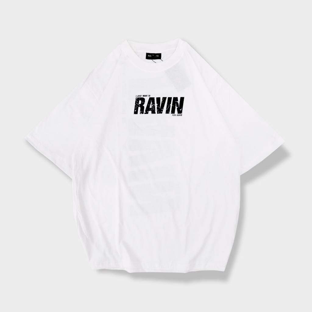 Kaos Oversize Ravin Feel Good // Pria dan wanita