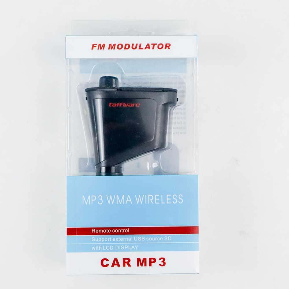 Taffware Car Kit MP3 Player FM Transmitter USB SD Card Slot - FM-618 - Black