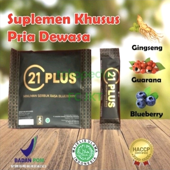 ( PRIVASI AMAN ) SUPLEMENT VITALITAS 21 PLUS 1 SACHET