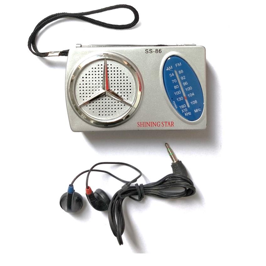 PROMO HARI INI Radio FM AM Shining Star Mini Portable Radio SS 86 Free Earphone dan Baterai ?