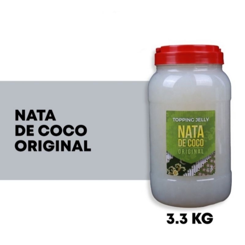 nata de Coco original kelapa 3,3 kg premium merk itpin jelly kenyal