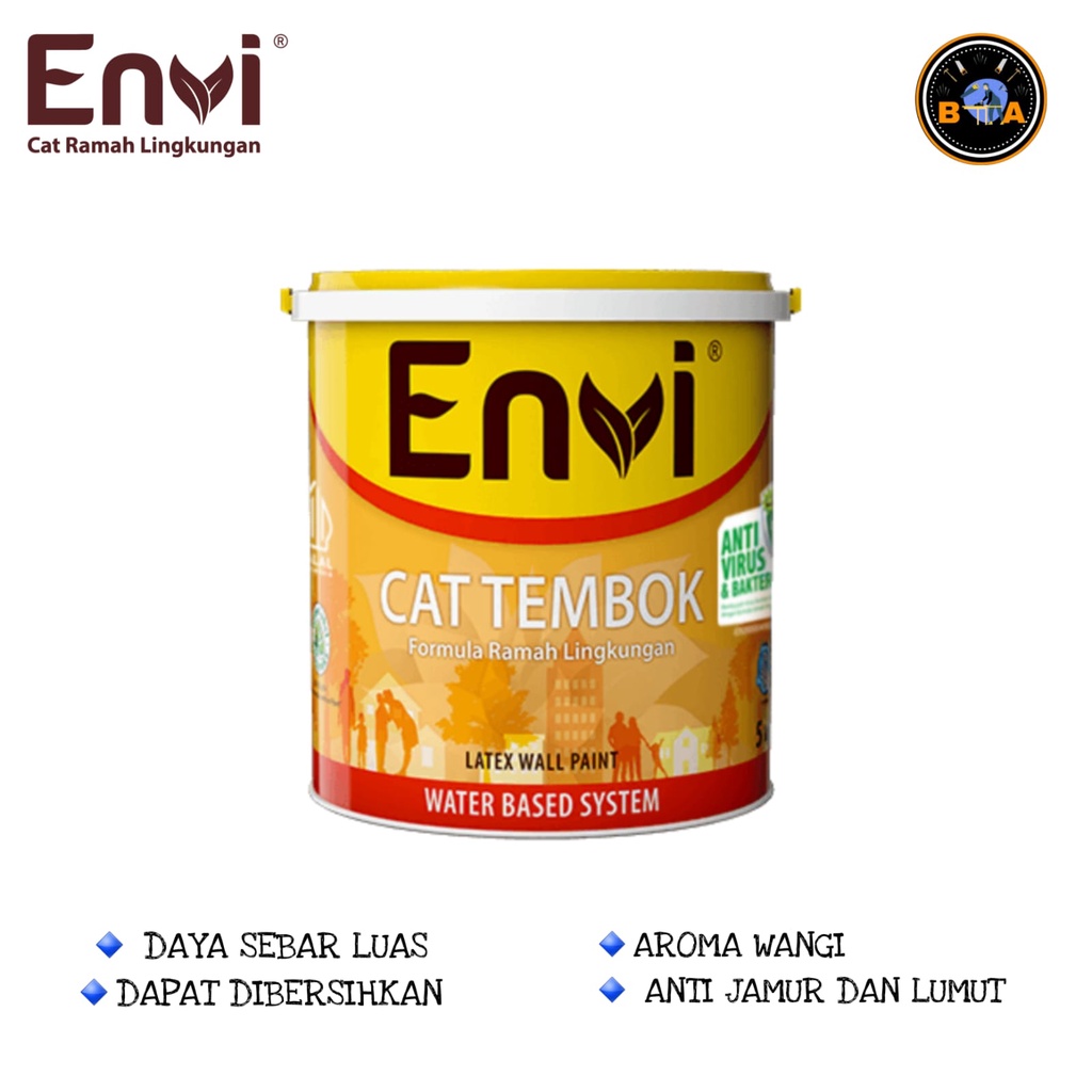 ENVI CAT DASAR TEMBOK // INDACO // CAT DINDING 5 KG