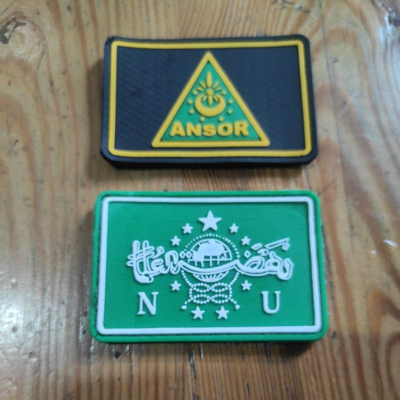 patch rubber Logo NU dan Logo ANSOR