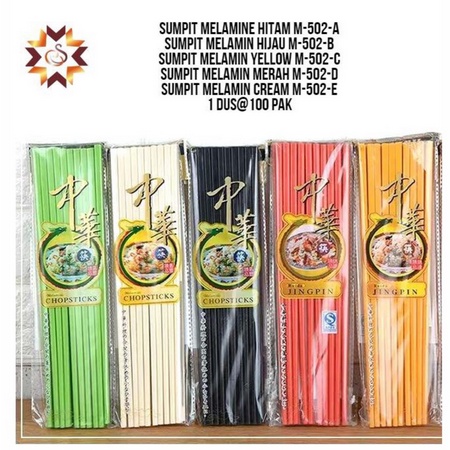 SY*Sumpit Melamin M502B 1 pack alat makan penglengkapan dapur