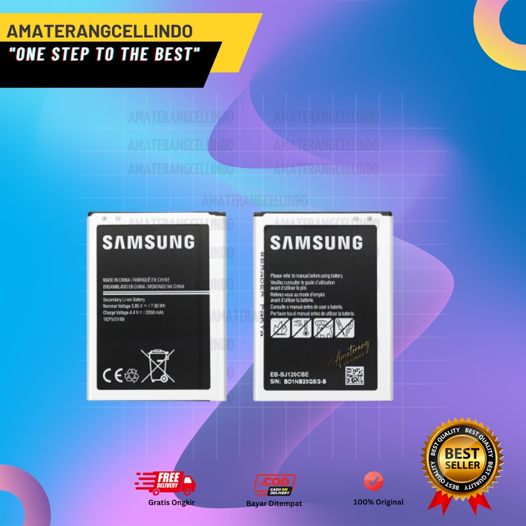 BATERAI SAMSUNG GALAXY J1 J120 / BATRAI SAMSUNG J1 J120 2016 BATTERY ORI