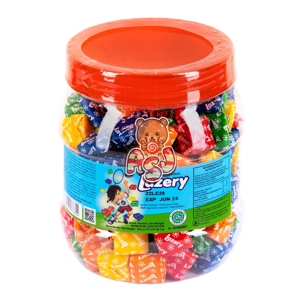 

PERMEN LAZERY TOPLES ISI 175 X 3GR