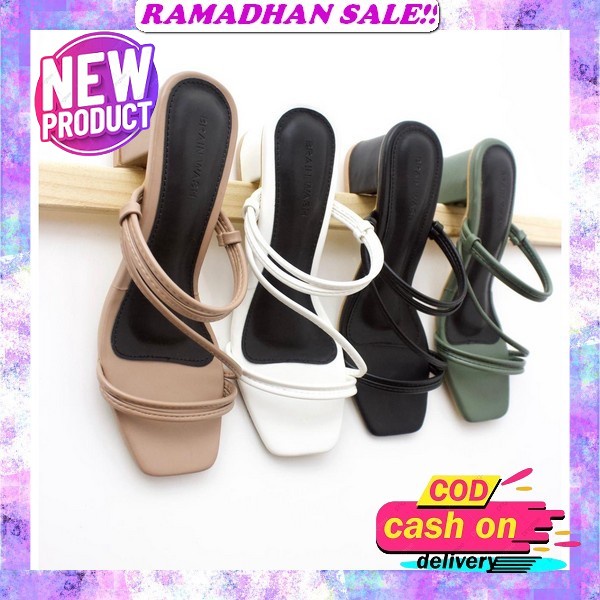 Hels Wanita Terbaru Sandal Hells Simpel Kekinian 2023 Heels Hak Tahu Kondangan 2022 Elegan Haihil Ha