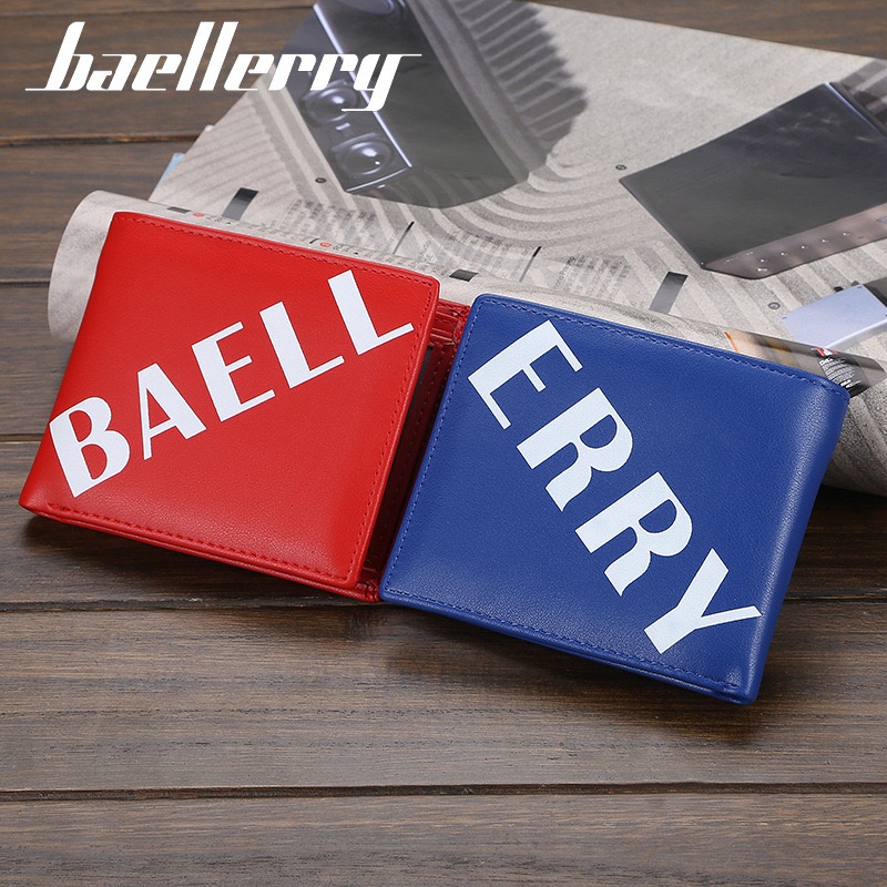 ORIGINAL IMPOR BAELLERRY D1831 DOMPET WALLET PRIA LIPAT TEBAL BAHAN LEMBUT DITANGAN