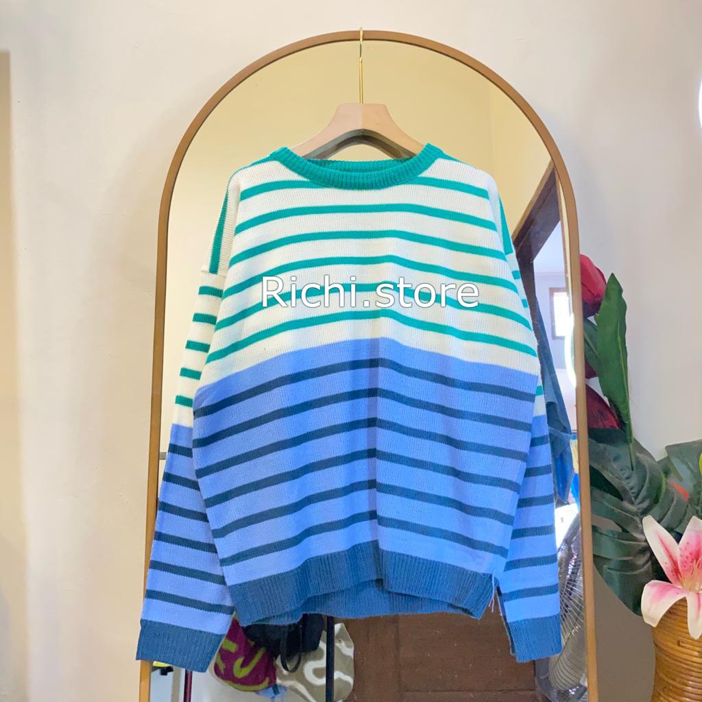 ALYSA BLOUSE RAJUT OVERSIZE MOTIF BLASTER