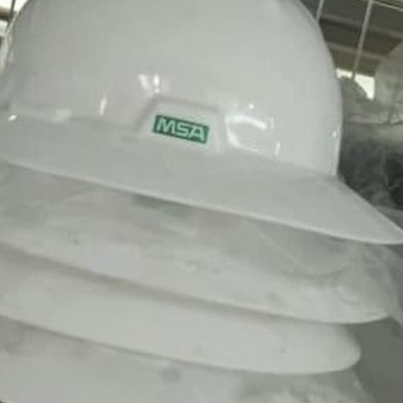 ◘ helm safety proyek MSA lokal FULL BRIM putih, merah, kuning, biru, hijau + fastrack ( putar ) ►