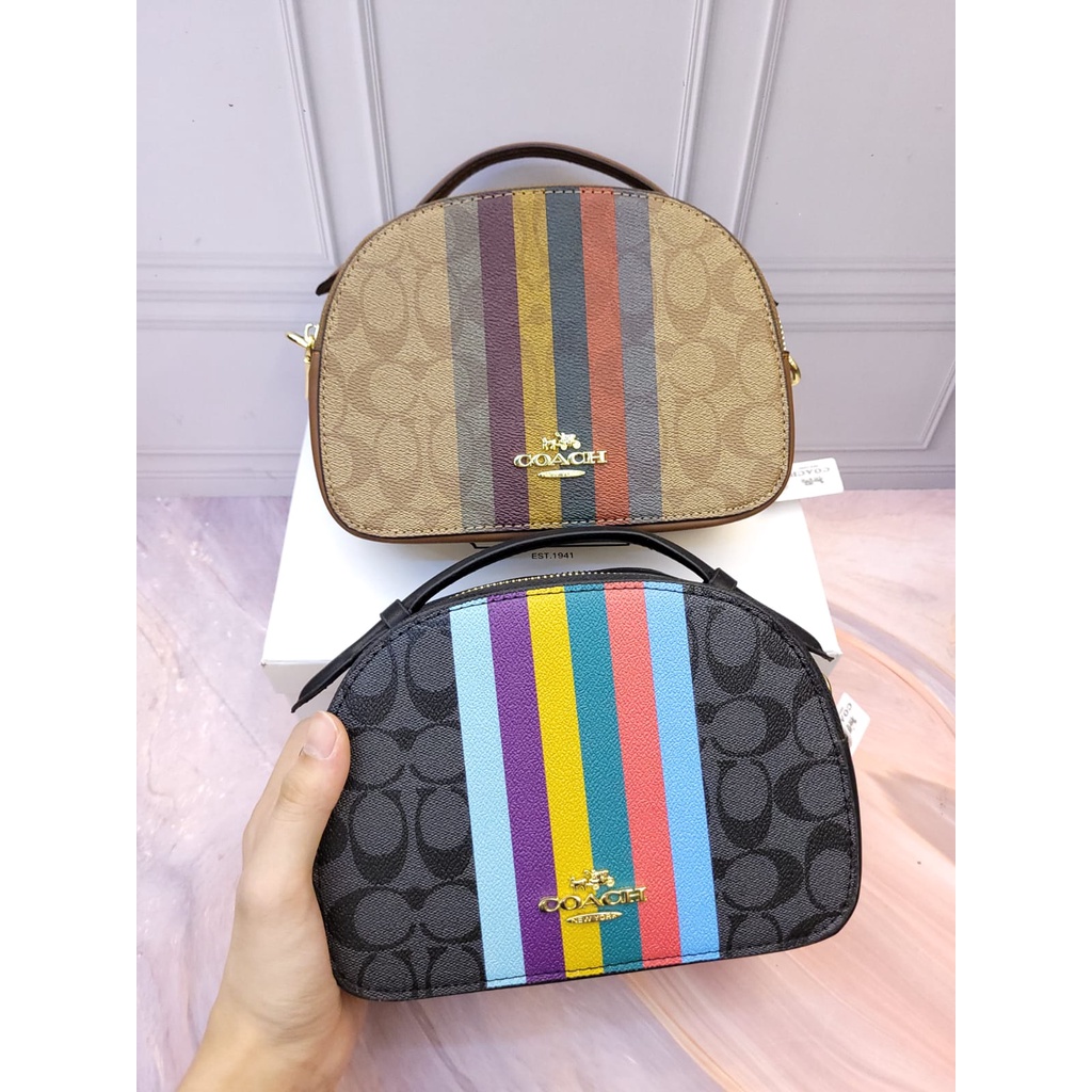 TAS WANITA 00COACH Serena Satchel In Signature Canvas PREMIUM QUALITY