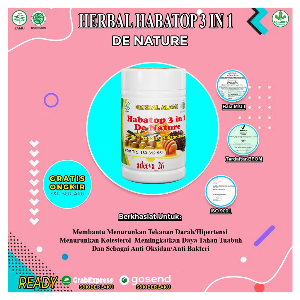 Obat Herbal Habatop 3 in 1 De nature