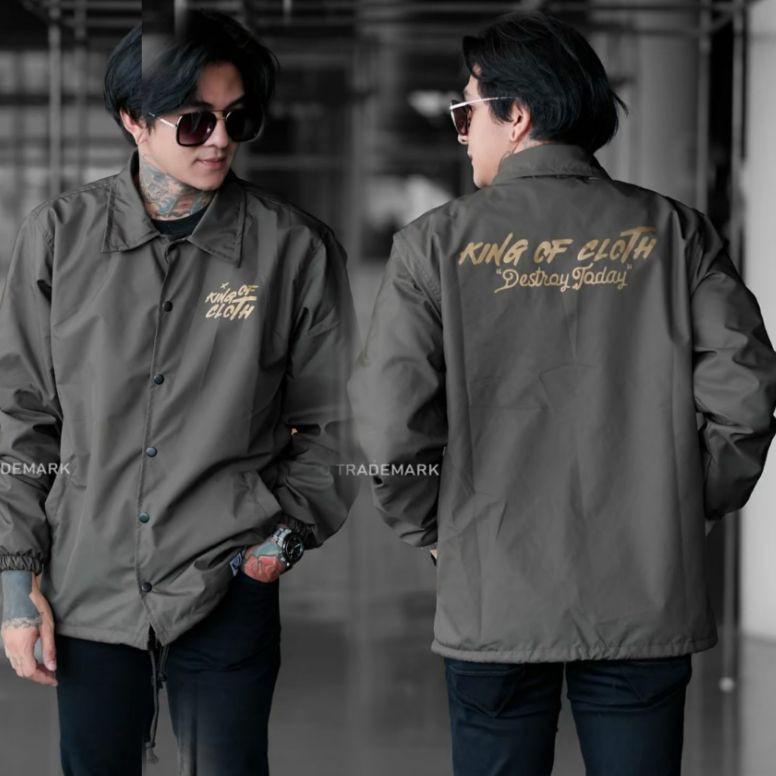 HARGA BERSAHABAT JAKET WINDBREAKER INDIGO KING OF CLOTH - COACH PARASIT JAPAN SIMPLE PRIA WANITA CAS