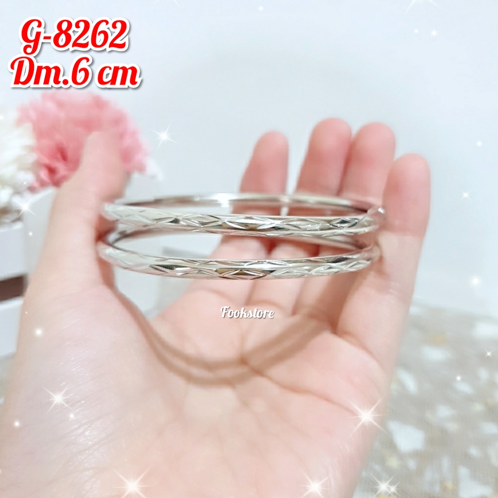 PERHIASAN GELANG DEWASA KERONCONG ISI 2 PCS /G-8262