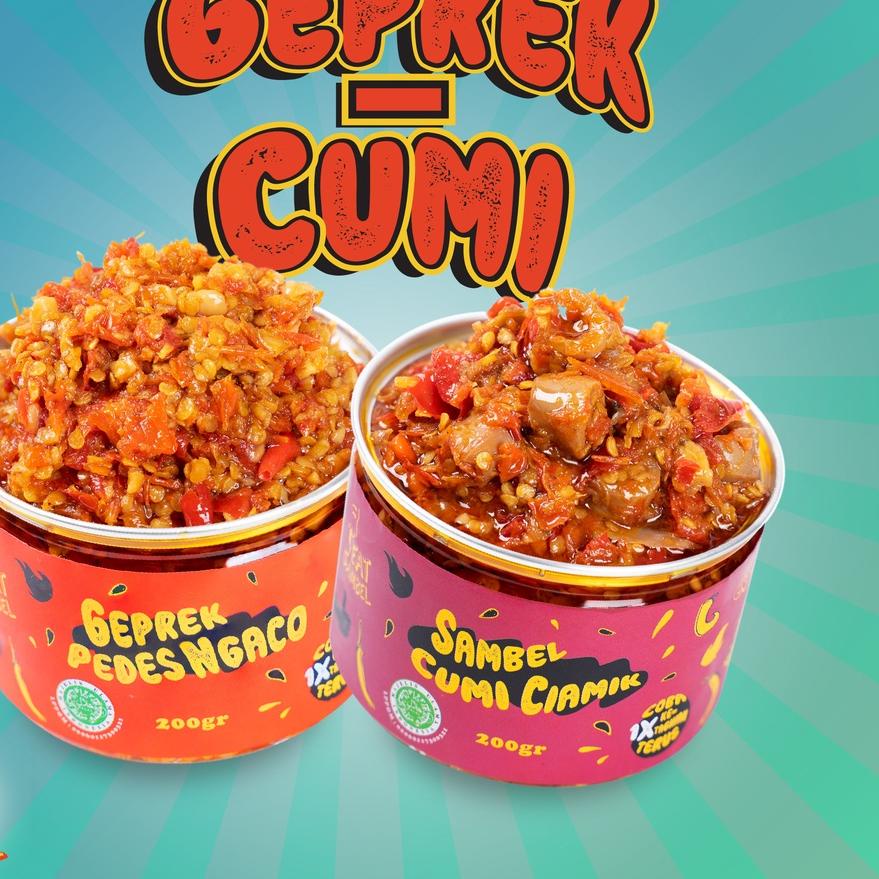 

▼ Eatsambel - Sambel Geprek + Sambel Cumi Ciamik / Sambal Rumahan / Sambal Enak ☚