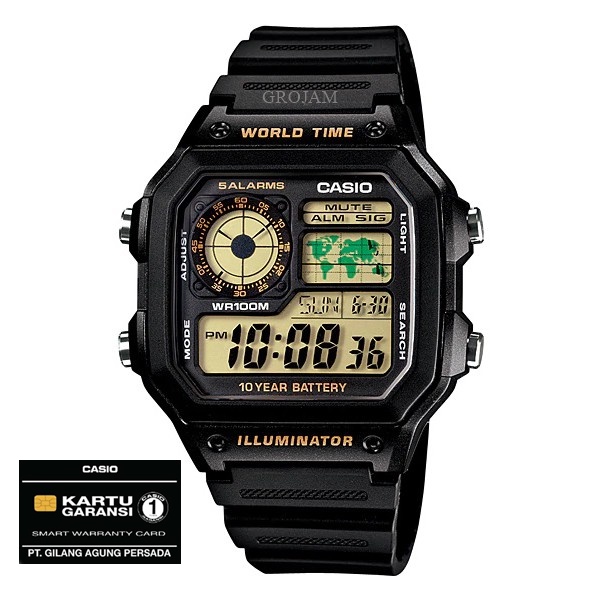 CASIO AE 1200WH AE-1200WH ORIGINAL GARANSI RESMI