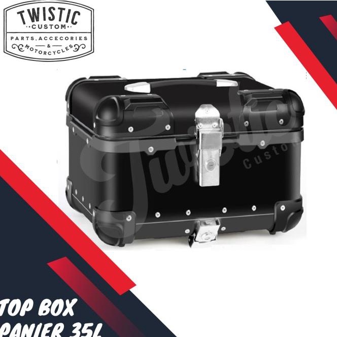 Top Box Pannier Aluminium 35L Motor Nmax Cb150X Adv Pcx Vespa Fazzio