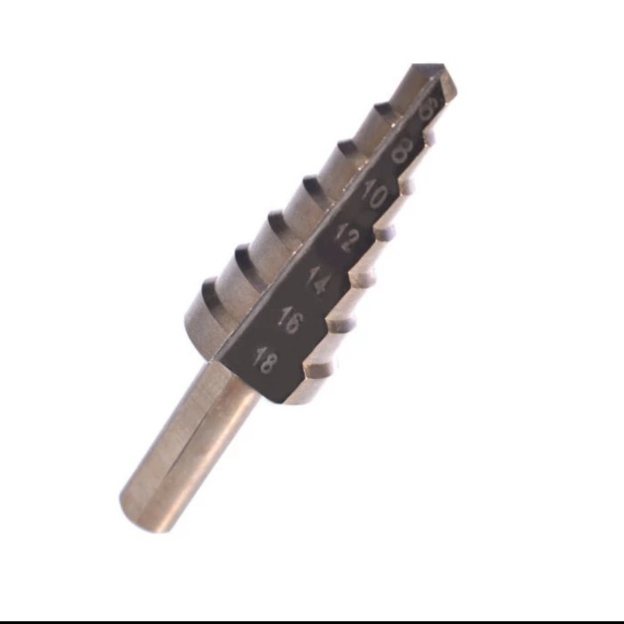 Mata Bor Besi Pagoda Step Titanium Spiral Hss