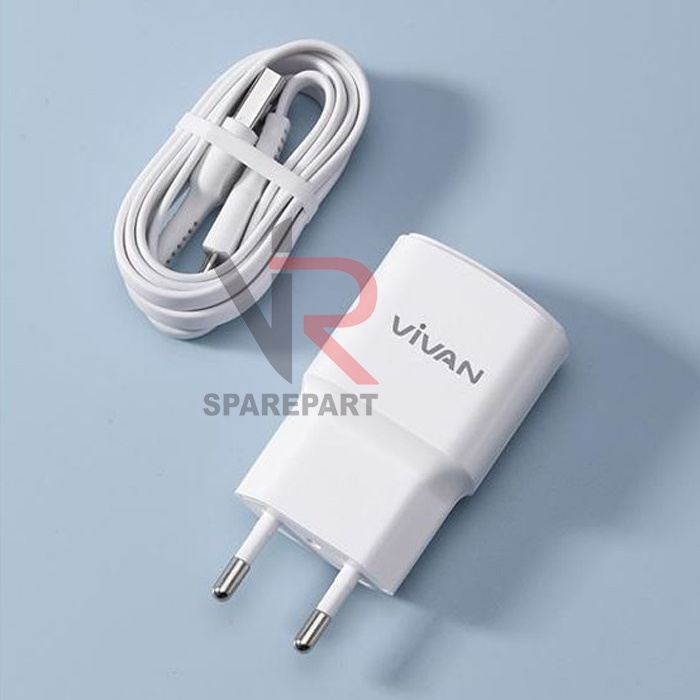 VIVAN DUAL USB CHARGER 3.1A VP01 WITH MICRO USB CABLE