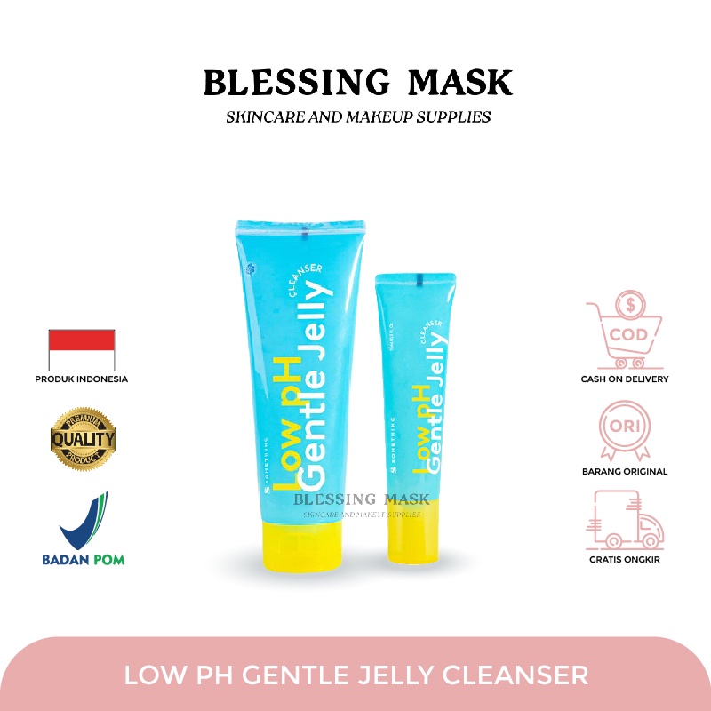 SOMETHINC Low pH Gentle Jelly Cleanser - 15mL & 100mL & 350mL | Facial Foam | Sabun Cuci Muka