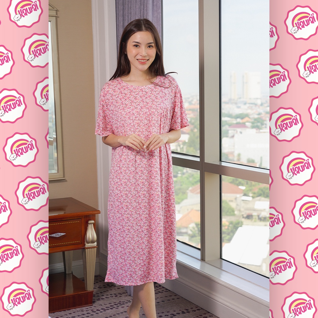 KAWAI BAJU TIDUR DASTER DRESS JUMBO TANPA KANTONG LD 130 OVERSIZED IMPORT