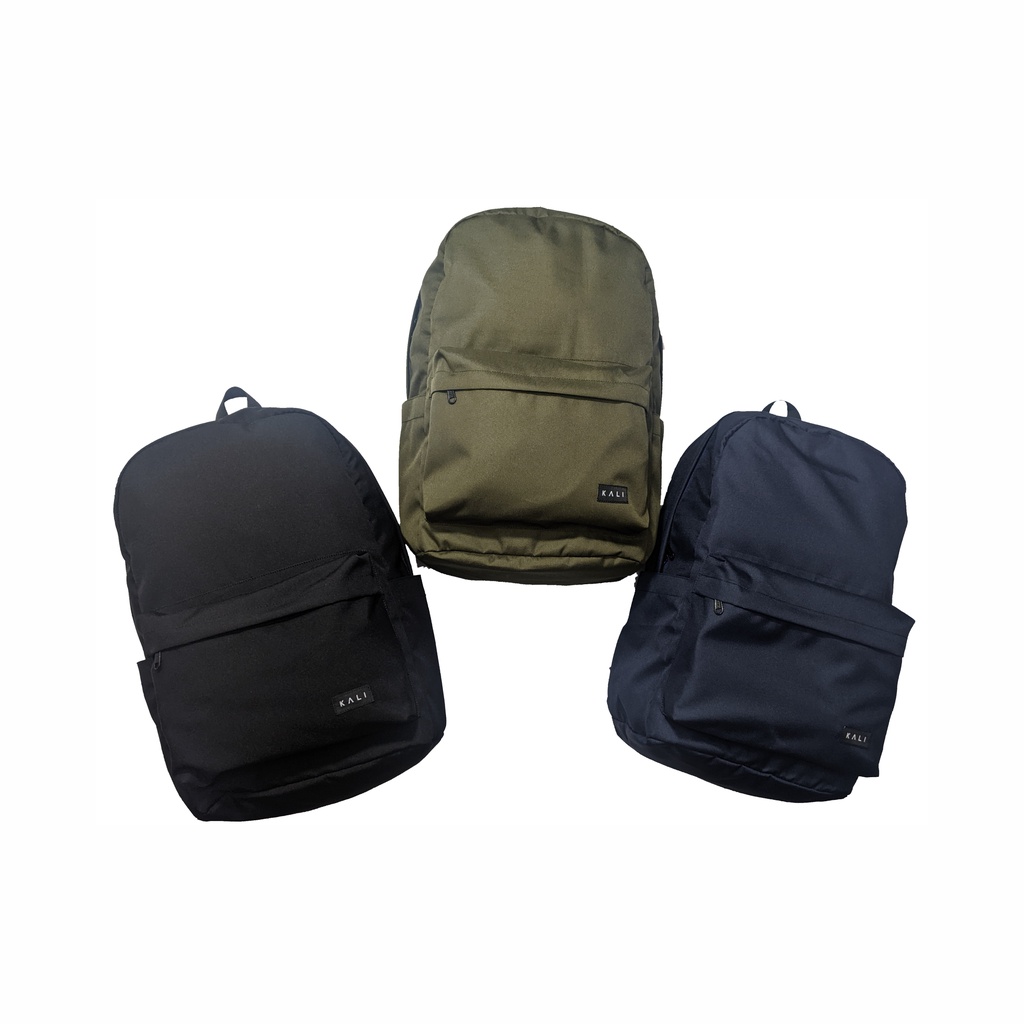 KALI - backpack basic Tas Ransel Daily Backpack with 2 Tumbler Pockets