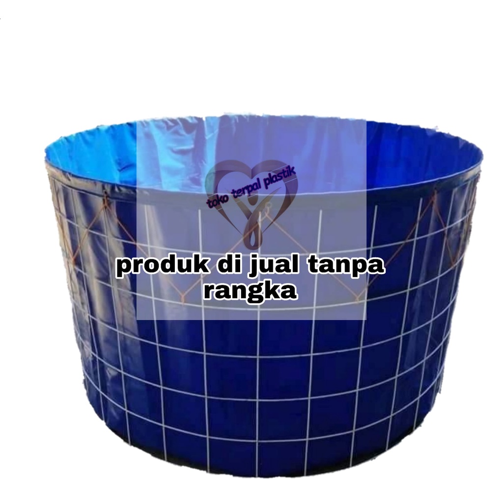 kolam bulat semi karet diameter 2x1