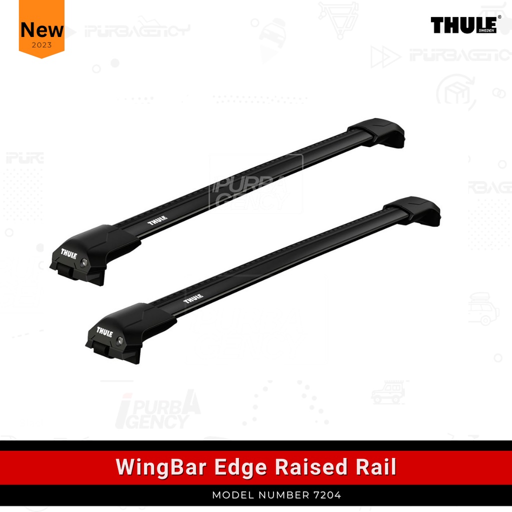 Thule Cross bar set Raised Rail Edge 7204