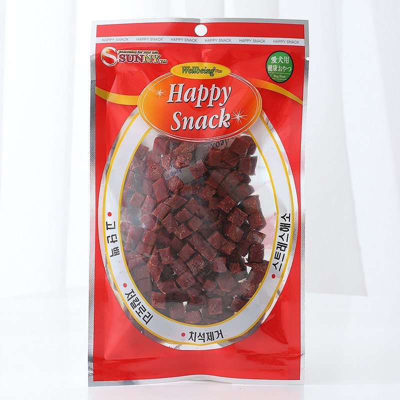 DONGWU MAKANAN SNACK TREAT DAGING HAPPY SNACK RINGAN HEWAN ANJING KUCING 100g BEEF CEMILAN ANJING