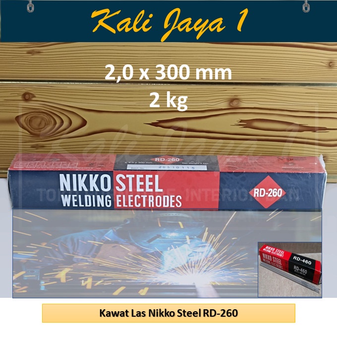 Terlaris Kawat Las Listrik Nikko Steel Rd-260 2.0Mm / 2.6Mm / 2 Kg / 5 Kg