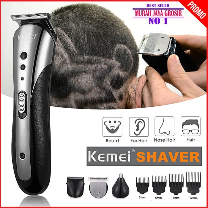 ALAT CUKUR RAMBUT KEMEI KM 1407 ORIGINAL CLIPPER 3 IN1
