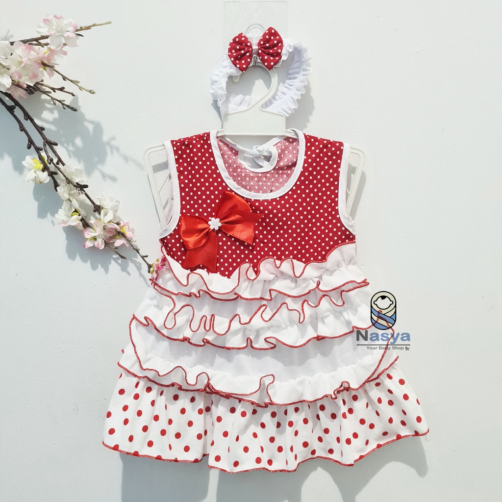 [P-071] Dress Anak Usia 0-6 bulan motif lucu MURAH