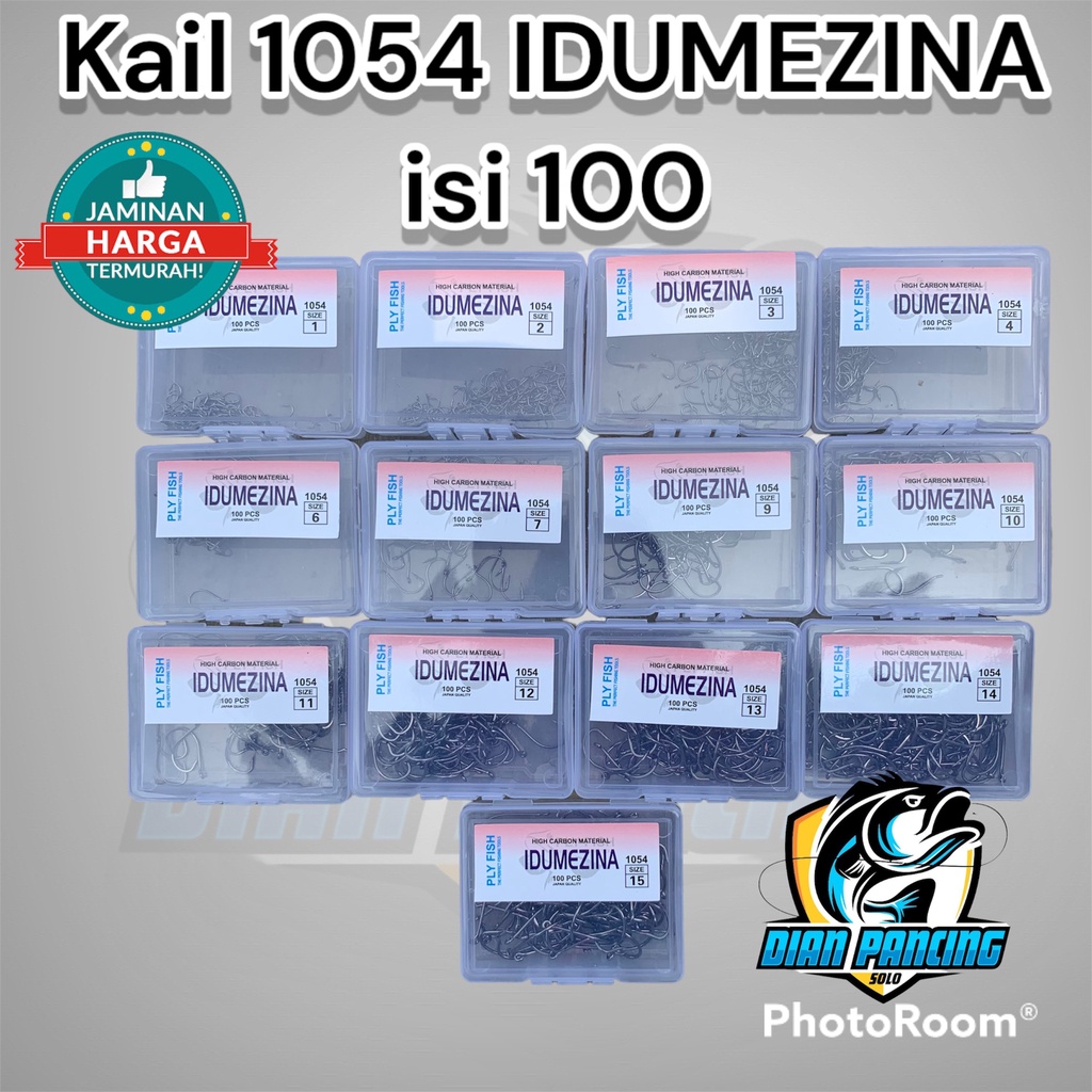 Kail Tajam Idumezina 1054 Ply Fish isi 100 pcs Ukuran Kecil