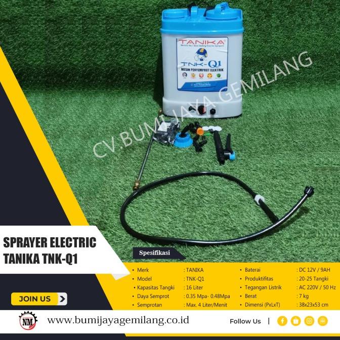 ALAT SEMPROT HAMA / SPRAYER ELEKTRIK TANIKA TNK-Q1